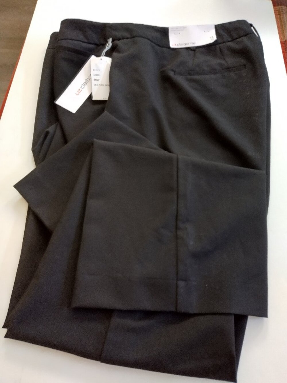 NWT Liz Claibourne Women's Black Audra Dress Trousers 20W
